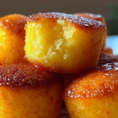 Delicious homemade Cornbread Poppers served on a platter