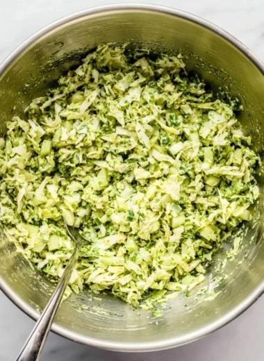 Green Goddess Cabbage Salad featuring vibrant greens and a creamy dressing