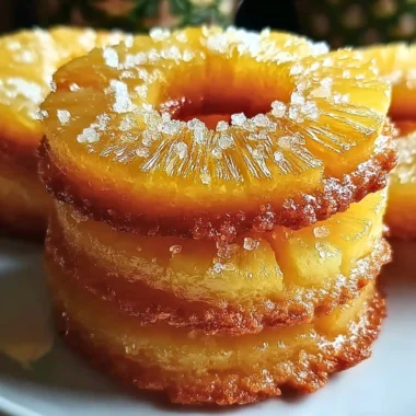 Delicious pineapple upside down sugar cookies on a plate