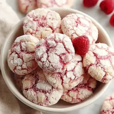 Plate of delicious Raspberry Sugar Cookies with fresh raspberries