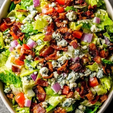 Delicious Ruth's Chris Chopped Salad served with fresh ingredients