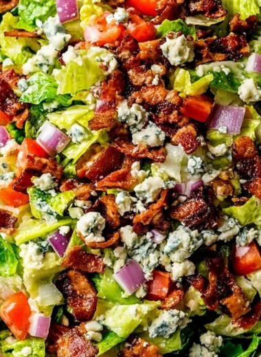 Delicious Ruth's Chris Chopped Salad served with fresh ingredients