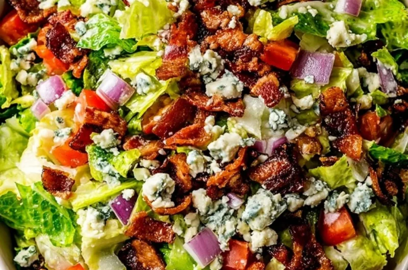Delicious Ruth's Chris Chopped Salad served with fresh ingredients