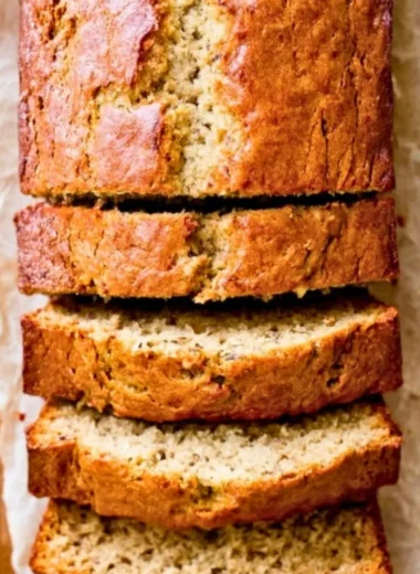 Best easy banana bread recipe with ripe bananas, walnuts, and a golden crust