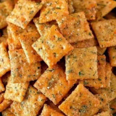 Cheese Ranch Crackers served in a bowl, perfect for snacking