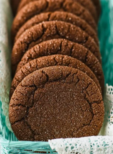 Freshly baked chocolate sugar cookies on a cooling rack