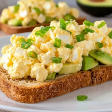 Delicious egg salad made with cottage cheese instead of mayo