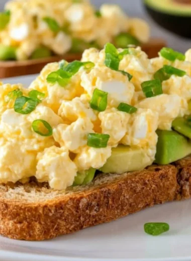 Delicious egg salad made with cottage cheese instead of mayo
