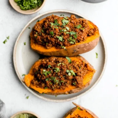 Healthy Sloppy Joes made with lean meat and fresh vegetables