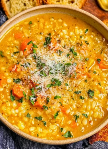 Bowl of Italian Penicillin Soup, a comforting recipe for healing and wellness.