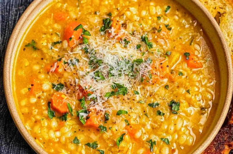 Bowl of Italian Penicillin Soup, a comforting recipe for healing and wellness.