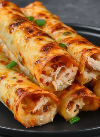 Keto Chicken Bacon Ranch Taquitos served on a plate