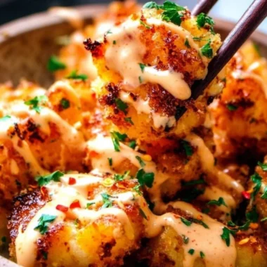 Crispy Bang Bang Shrimp made in an air fryer, served in a bowl