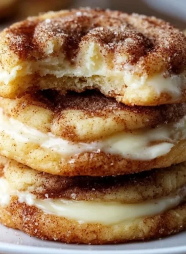 Cinnamon Roll Cheesecake Cookies with cream cheese frosting and cinnamon swirl