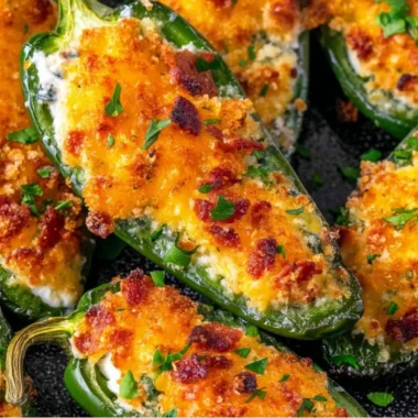 Deliciously stuffed jalapeno poppers ready for a tasty snack or appetizer.