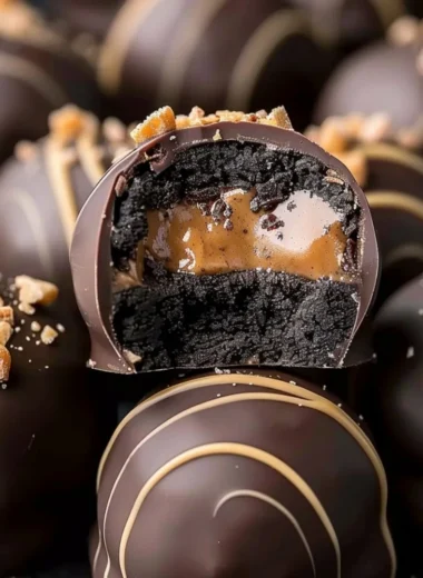 Delicious Reese's Oreo Balls, a chocolate treat with peanut butter and Oreo cookies