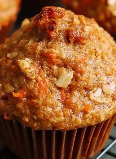 Delicious carrot oatmeal muffins in a bowl, ready for healthy breakfast